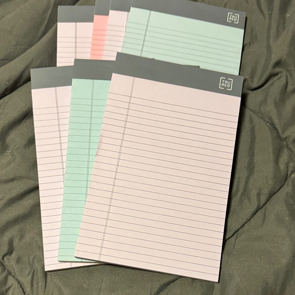 Gray and Pastel Notepads